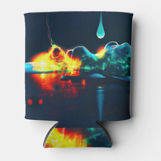 Glühender flüssiger Tropfen Dosenkühler (Vorderseite)