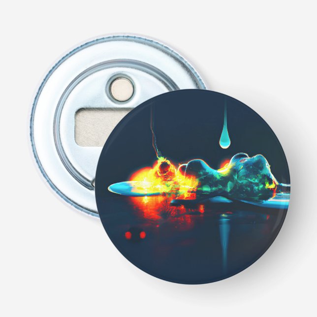 Glühender flüssiger Tropfen Flaschenöffner (Vorderseite)