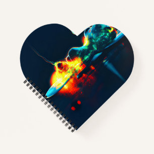 Glühender flüssiger Tropfen Notizbuch