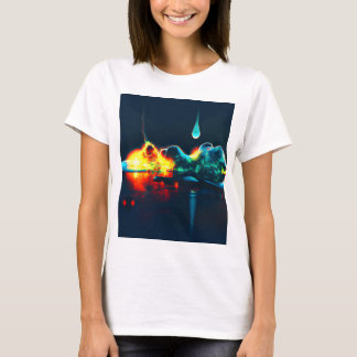 Glühender flüssiger Tropfen T-Shirt