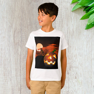 Glühender Halloween Pumpkin Spooky T - Shirt