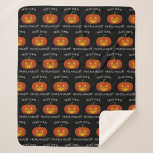 Glühender Jack-o'-Lantern - Licht in deine Albträu Sherpadecke