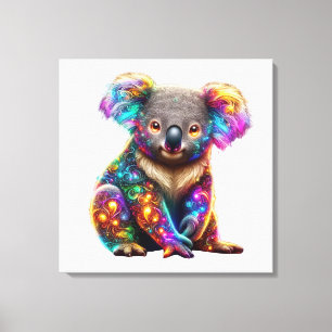 "Glühender Koala - Kunst der Wildnis Leinwanddruck