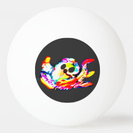 Glühender Oktopus Sommer Tischtennisball