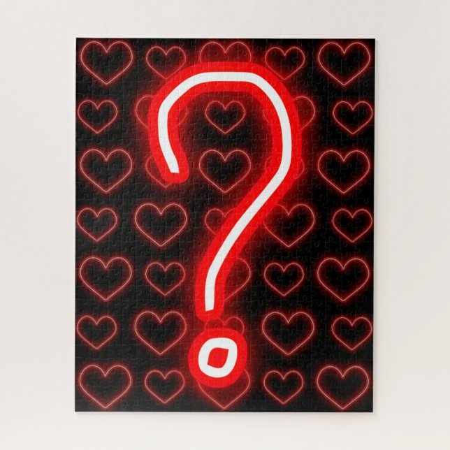 Glühender Pop Die Frage Verlobung Jigsaw Puzzle (Vertikal)