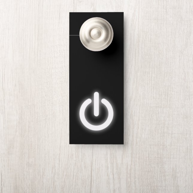 Glühender Power auf Symbolfunny Türanhänger (Auf Knauf)