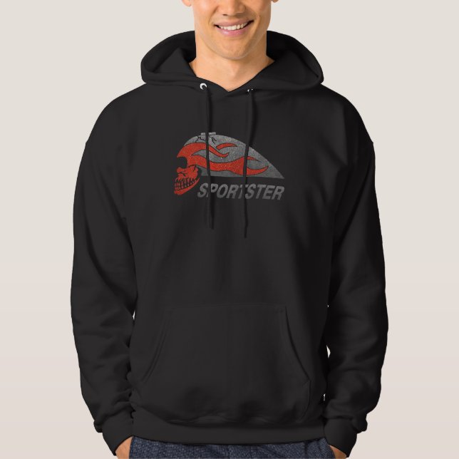 Glühender Schädeltank Hoodie (Vorderseite)