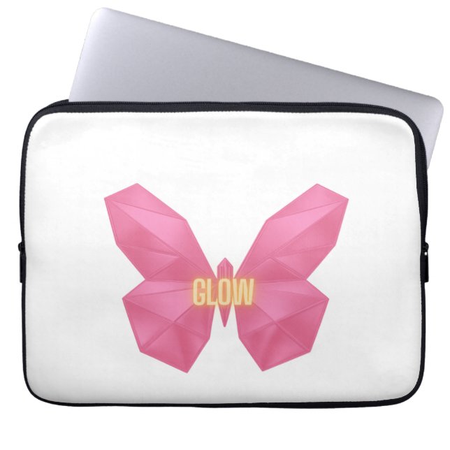 Glühender Schmetterling 🦋  Laptopschutzhülle (Vorderseite)