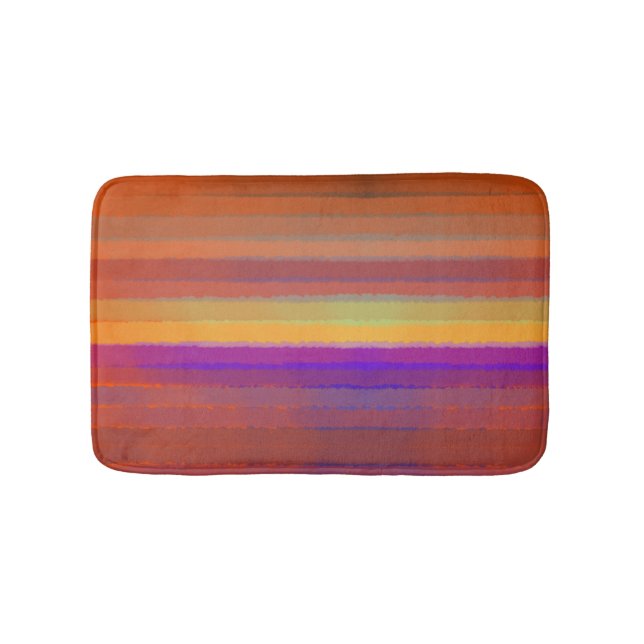 Glühender Sonnenaufgang salziger Pop der Farbkunst Badematte (Vorderseite)