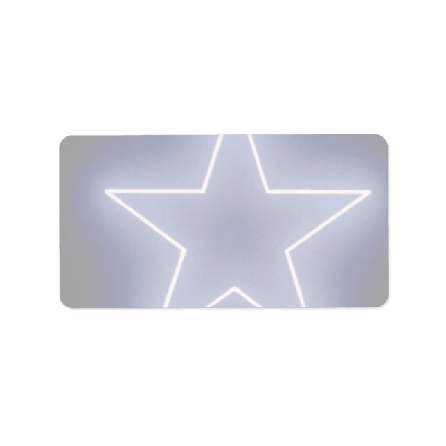 Glühender Stern Adressaufkleber (Vorne)