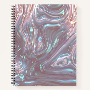 Glühender Swirl: Ein flüssiger Traum Notizbuch