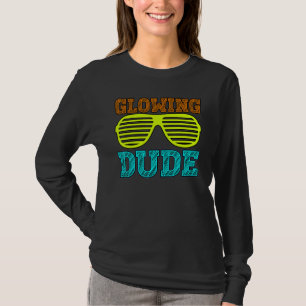 Glühender Typ Party 80er Vintag Retro farbig whal T-Shirt