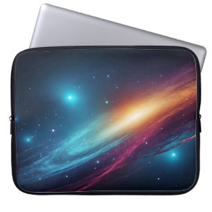 Glühender Weltraum Sternenhimmel Abstrakter Kosmos Laptopschutzhülle