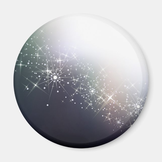 Glühender Wintermagnet Magnet (Vorne)