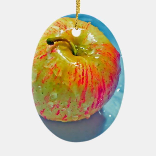 Glühendes Apple Keramikornament (Vorne)