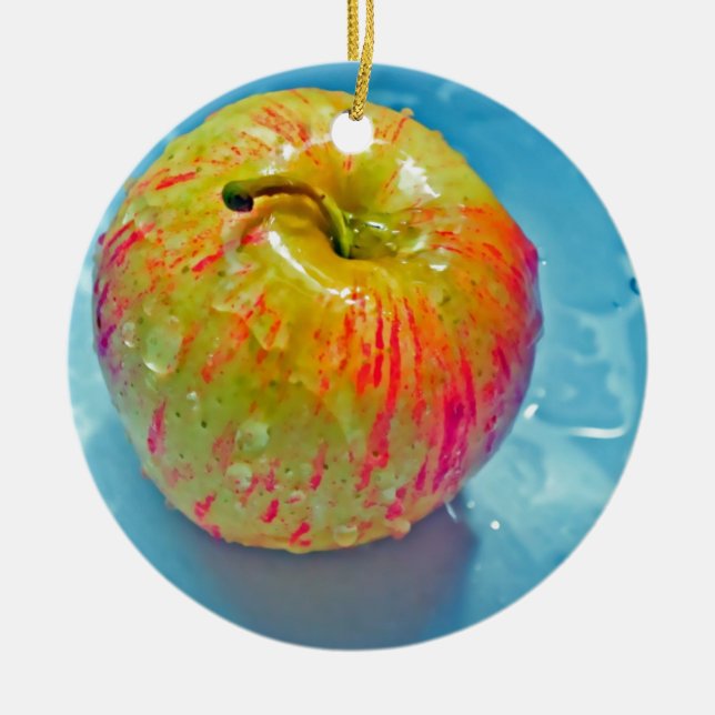 Glühendes Apple Keramikornament (Vorne)