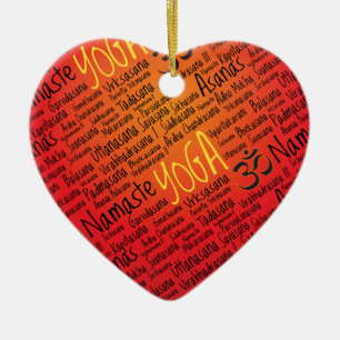 Glühendes das OM-Symbol-Muster des Yoga-Liebhaber Keramikornament