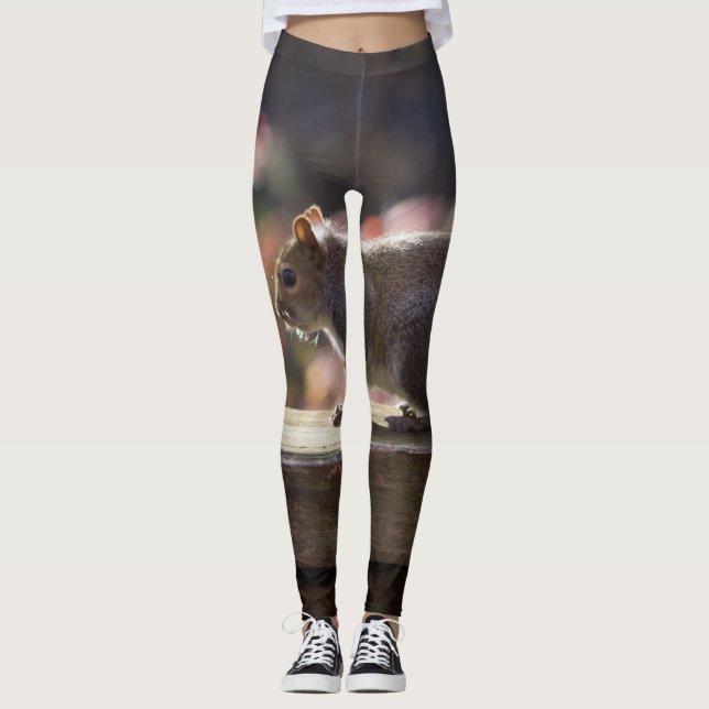 Glühendes Eichhörnchen Leggings (Vorderseite)