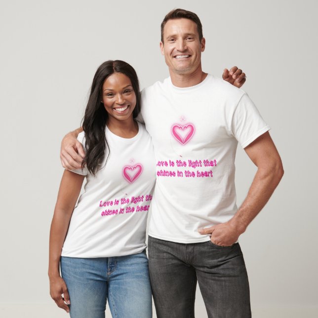 Glühendes Herz der Liebe T-Shirt (Unisex)