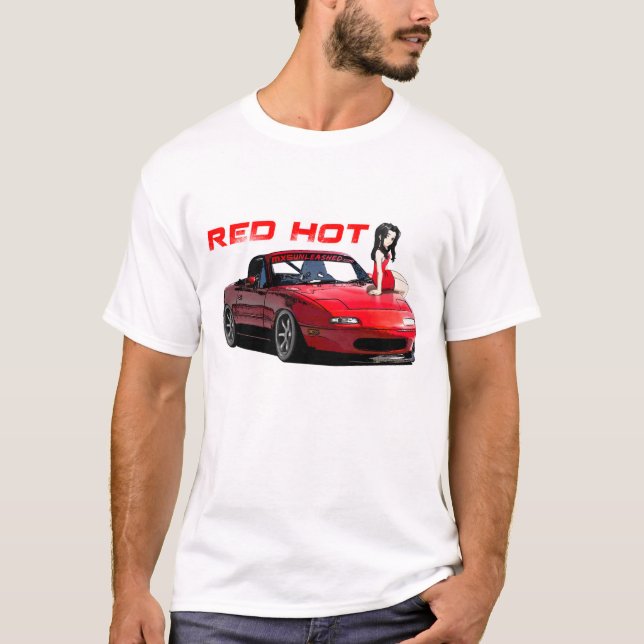 Glühendes MX5 Miata T-Shirt (Vorderseite)