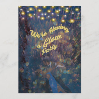 Glühendes Party für 18 Jahre alte Weibchen Einladung