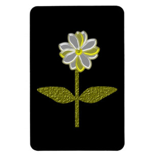 Glühendes Premium Magnet für Daisy-Blume