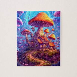 Glühendes Psychedelisches Puzzle-Puzzle Puzzle