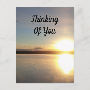 Glühendes Sonnenuntergang Postkarte