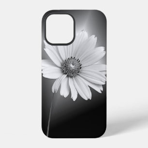 glühendes weißes Universum auf Schwarz iPhone 12 Hülle