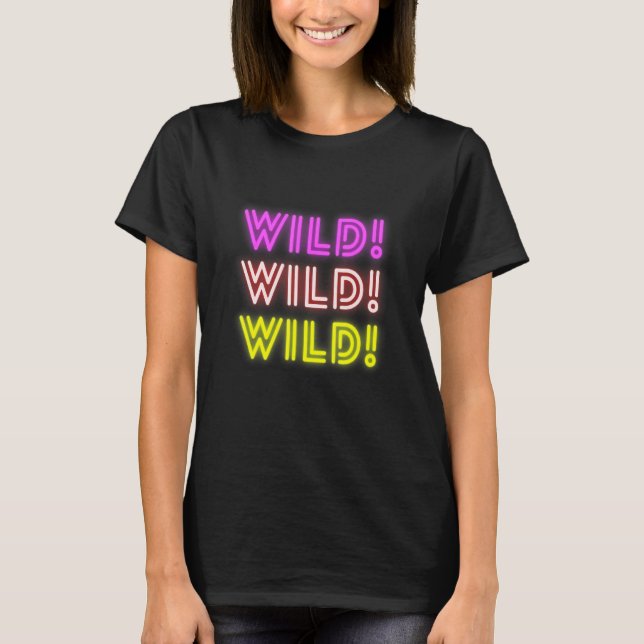 Glühendes Wild Tee Grafik Oberteil (Vorderseite)