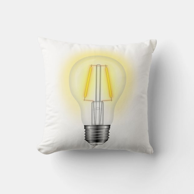 Glühlampe Kissen (Vorderseite)