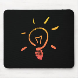 Glühlampe Retrolampe intelligenter Elektriker Mousepad