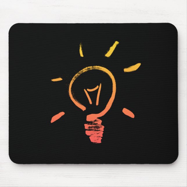 Glühlampe Retrolampe intelligenter Elektriker Mousepad (Vorne)