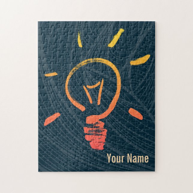 Glühlampe Retrolampe intelligenter Elektriker Puzzle (Vertikal)