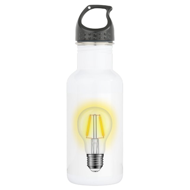 Glühlampe Trinkflasche (Vorderseite)