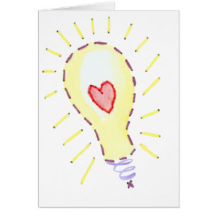 Glühlampen-gute Idee - Herz