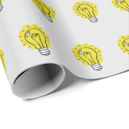 Glühlampen-Ideen-Muster-Packpapier Geschenkpapier