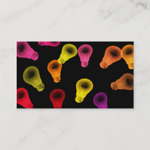 Glühlampen-Visitenkarte Visitenkarte