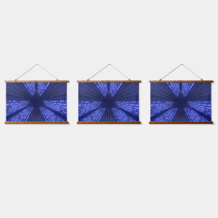 Glühlicht Wandteppich Mit Holzrahmen