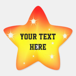 Glühsternaufkleber Stern-Aufkleber