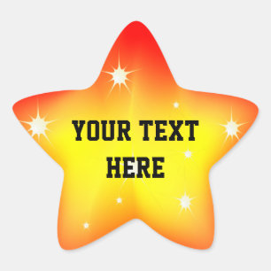 Glühsternaufkleber Stern-Aufkleber