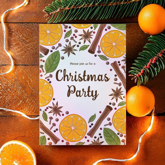 Glühwein Einladung (Christmas mulled wine spicy invitation)