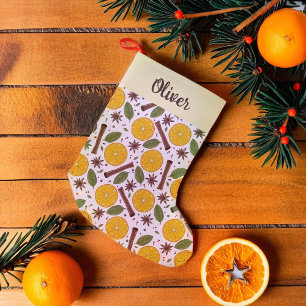 Glühwein, gewürzt kleiner weihnachtsstrumpf