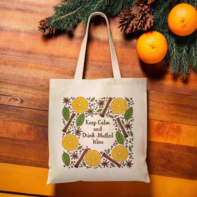 Glühwein Tragetasche (Christmas mulled wine spicy tote bag)