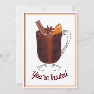 Glühwein Willkommen Einweihungsfeier Hausparty Einladung