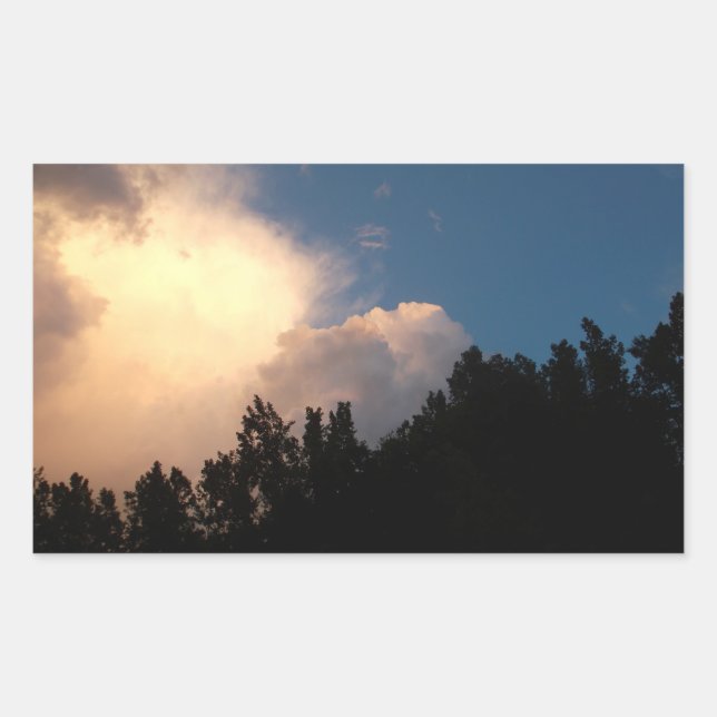 Glühwolke Rechteckiger Aufkleber (Vorderseite)