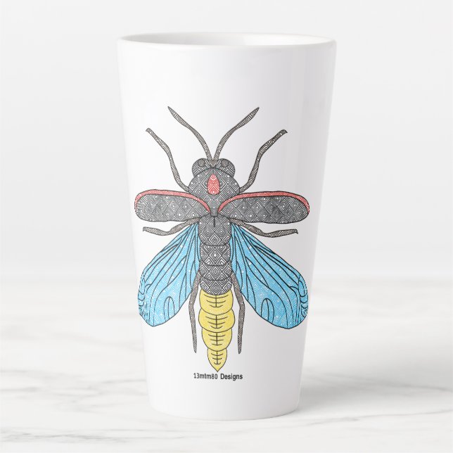 Glühwürmchen - Latte Tasse (Vorderseite)