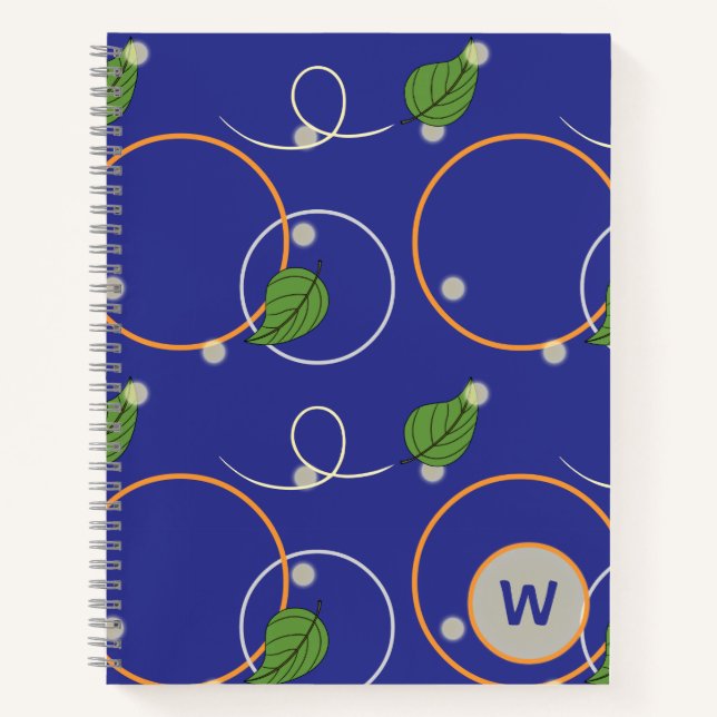 Glühwürmchen über Wasser-Spiral-Notebook Notizbuch (Vorderseite)