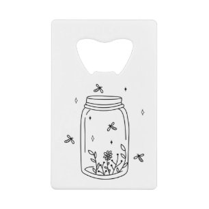 Glühwürmchen und Blume Flaschenöffner