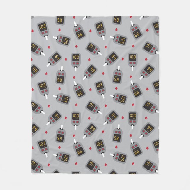 Glukometer Fleecedecke (Vorderseite)